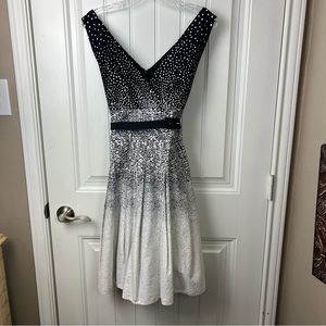 Kay Unger Belted Sleeveless Sun Dress